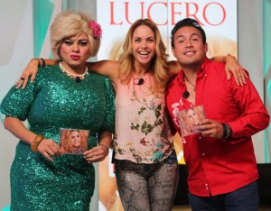 Lucero y Pepona en la Ke Buena promoviendo Enamorada con banda