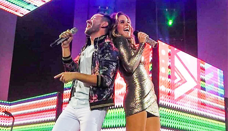 Lucero y Luciano Pereyra en el Luna Park