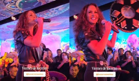 Lucero canta Fuertes Declaraciones en Salón Camarena