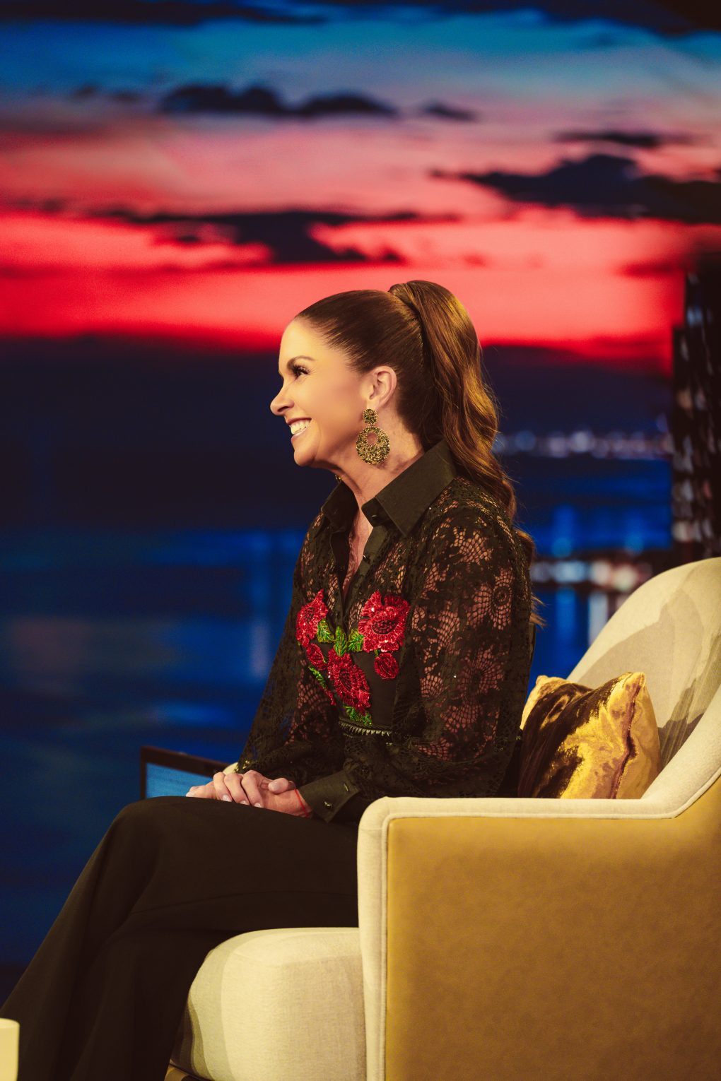 Lucero en Gigantes con Don Francisco