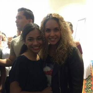 Lucero en conferencia de prensa en Culiacán Sinaloa
