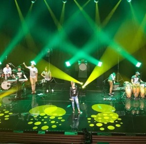 Lucero ensayando para su show en Brasil