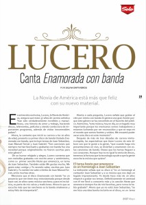 Lucero Revista Solo Sanborns 2017