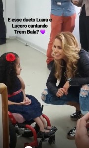 Lucero en AACD Teletón Brasil 